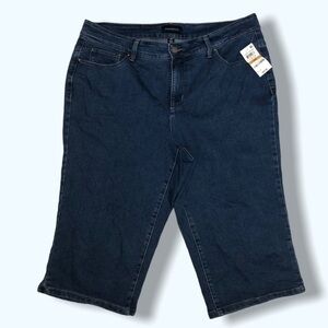 NWT Charter Club Short Cropped Jeans Sz 16W
